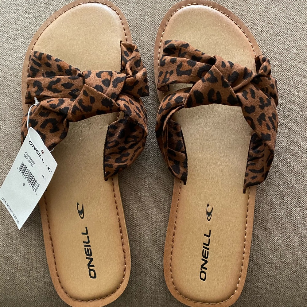 O’Neill Leopard Slide Sandals